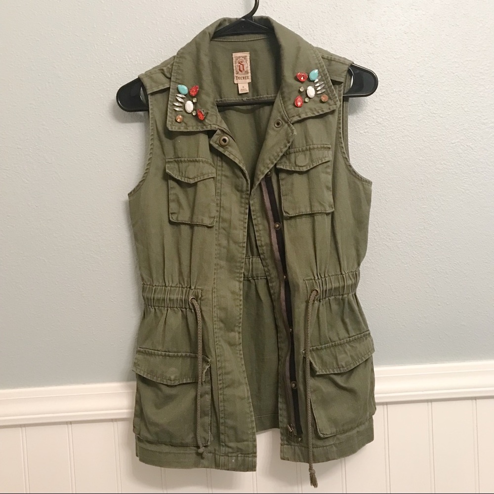 Army green vest